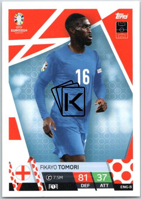 fotbalová karta Topps Match Attax EURO 2024 ENG8 Fikayo Tomori England