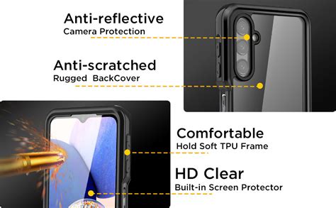 Aicase For Samsung Galaxy A14 5g Case Waterproof Clear Water Proof Shockproof