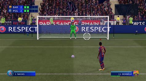 Fc Barcelona Vs Psg Champions League Penalty Shootout Fifa Youtube