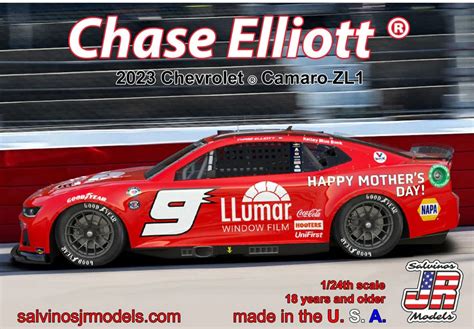 CHEVROLET CAMARO ZL1 NASCAR 2023 - CHASE ELLIOT LLUMAR - NASCAR 2023 ...