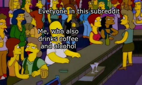 There Is An Imposter Among Us Homer Simpson In A Lesbian Bar Know Your Meme