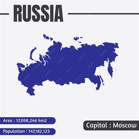 Бесплатная векторная инфографика Карта России | Премиум векторы