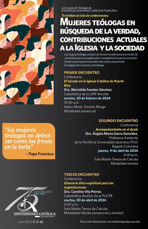 Ciclo de conferencias Mujeres teólogas en búsqueda de la verdad