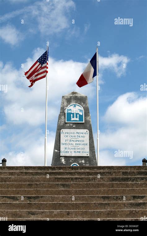 War Memorial Utah Beach Normandy France Stock Photo Alamy