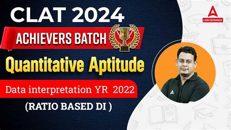 CLAT 2024 Quantitative Aptitude Ratio Based Data Interpretation