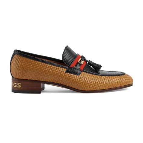 Gucci Men S Loafer With Interlocking G In Brown Modesens