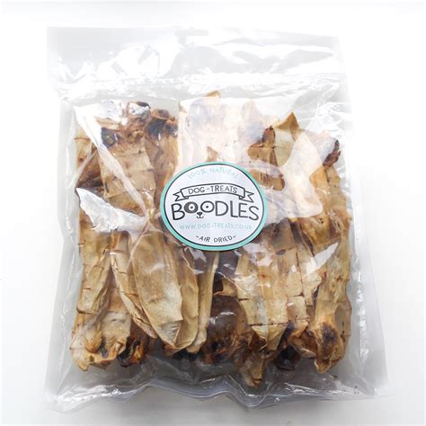 Natural Air Dried Rabbit Ear 250g Air Dried Dental Chews For Dogs