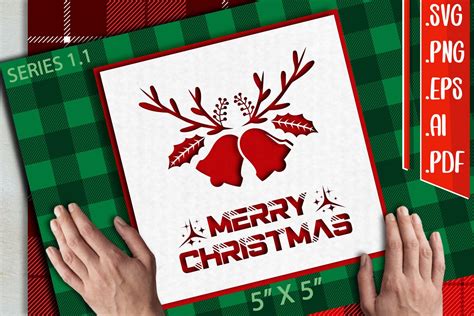 Christmas Card 1 1 Svg Eps Ai Png Pdf Graphic By Assalwaassalwa