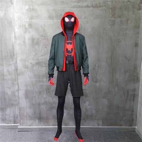 Miles Morales Traje Cosplay Traje Nuevo Hombre Ara A En El Etsy