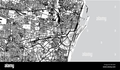 Urban Vector City Map Of Chennai India Stock Vector Image And Art Alamy