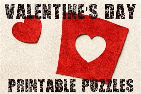 Valentine Day Puzzles Printable Cut And Paste Puzzles