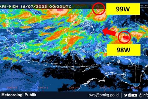 Bmkg Dua Bibit Siklon Berpotensi Pengaruhi Cuaca Di Wilayah Indonesia