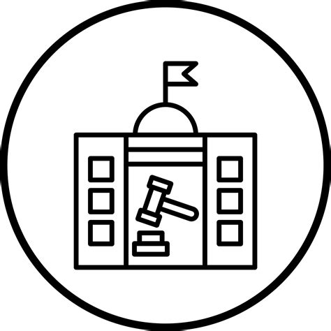 Court Vector Icon Style 22113344 Vector Art At Vecteezy
