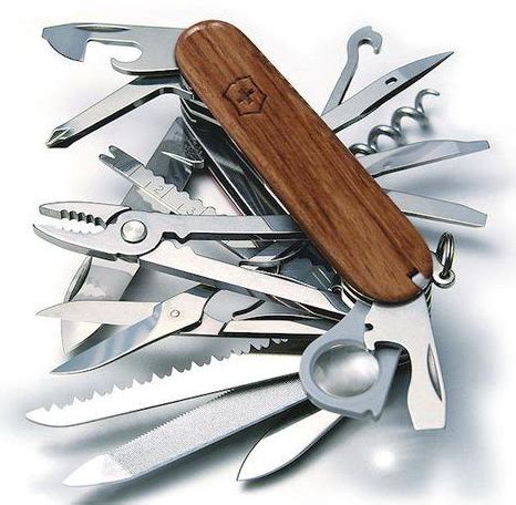 Victorinox Swiss Army SwissChamp WOODEN XLT XAVT 15in1 Multi Tool