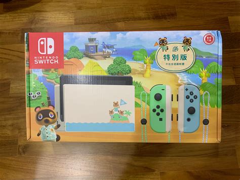 Nintendo Switch Console Acnh Edition With Hard Copy Game Card Video