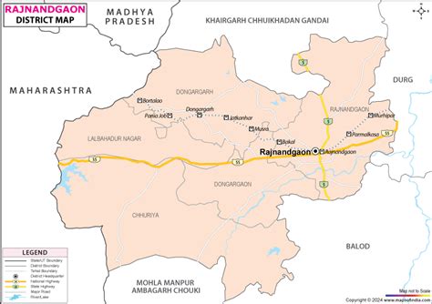 Rajnandgaon District Map