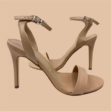 Abound Nude Ankle Strap Stiletto In Heel Depop