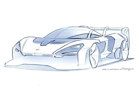 Mclaren Senna Gtr Official Sketch Kg Downforce Ps Nm