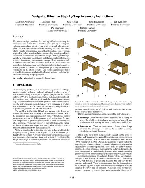 Pdf Designing Effective Step By Step Assembly Instructions