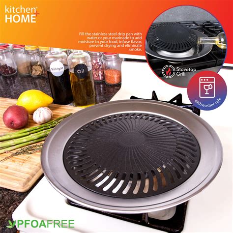 Buy Kitchen Home Stove Top Smokeless Grill Indoor Bbq Stainless