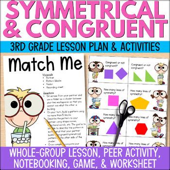 Congruent Shapes Lines Of Symmetry Anchor Chart Game Practice