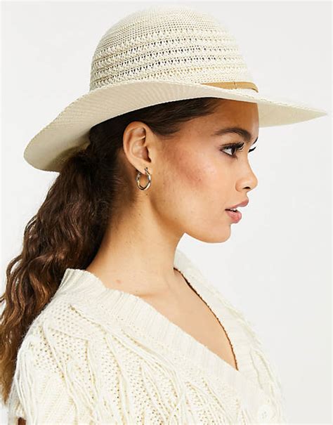 Accessorize Packable Floppy Hat In Natural Straw Asos