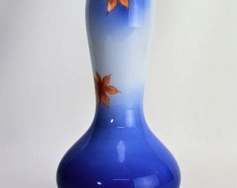 Fukagawa Vase Peony Motif Arita Porcelain Free Shipping Etsy