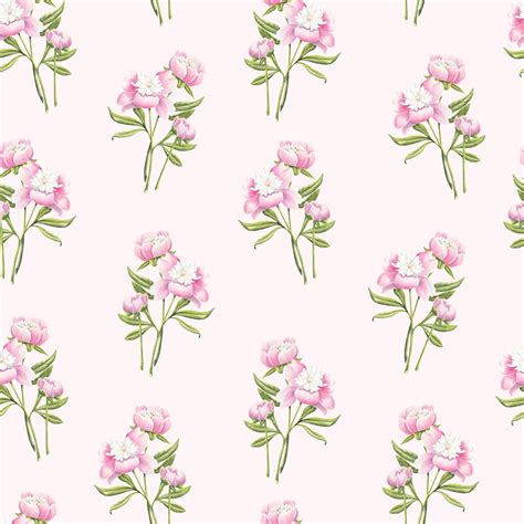 Peony Bouquet - Pink Floral Wallpaper by Cara's Garden – Mitchell Black