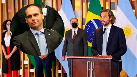 El Fuerte Cruce Tuitero Entre Santiago Cafiero Y El Hijo Del Bolsonaro