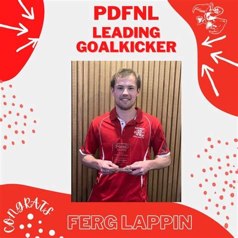 Pdfnl Leading Goalkicker Fergus Lappin
