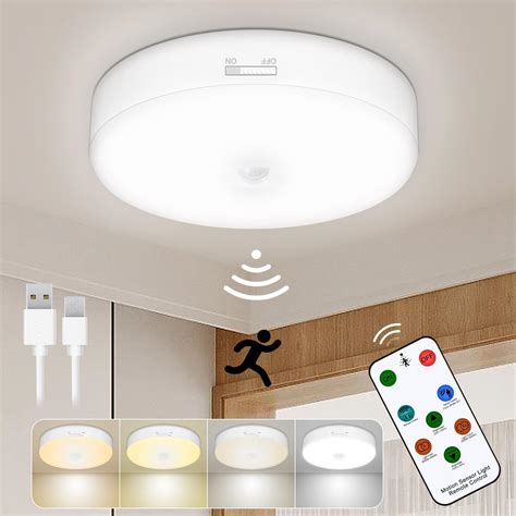 Toowell Rechargeable Motion Sensor Light With Remote Battery Operated