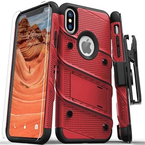 Funda uso rudo bolt iphone x xs c clip y cristal templado en México