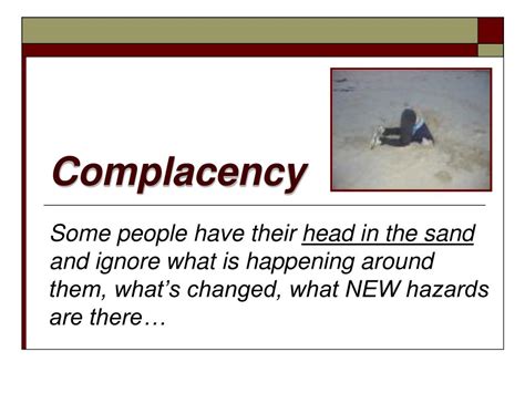 Ppt Complacency Powerpoint Presentation Id590089