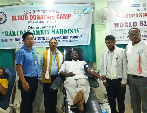 Nit Manipur Observes ‘world Blood Donor Day Krc Times