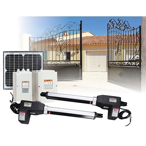 1000kg 10w Solar Double Swing Auto Motor Remote Gate Opener 1000kg Double Swing Gate Opener