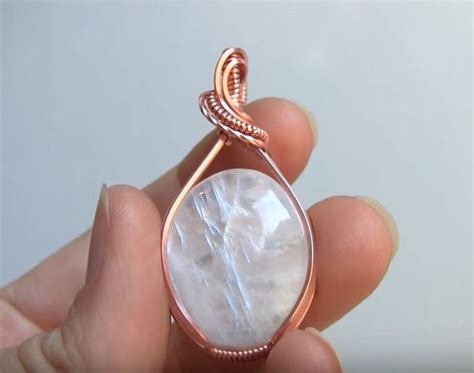 Wire Wrapped Cabochon Tutorial With An Elegant Bail The Beading Gem