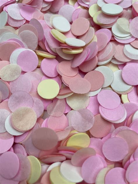 Pinkandwhite Biodegradable Confetti Paper Circle Confetti Tissue Confetti Paper Confetti Throwing