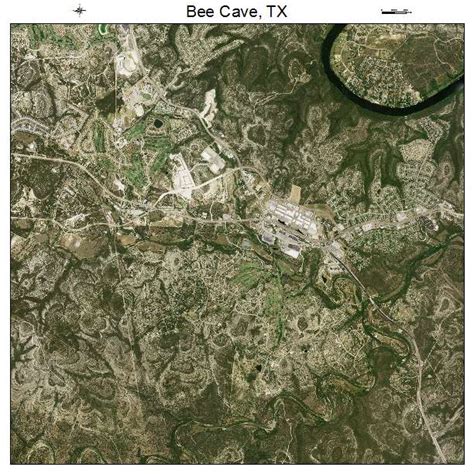 Aerial Photography Map of Bee Cave, TX Texas