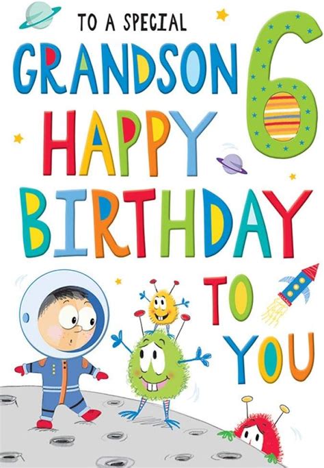 Amazon Regal Publishing Juvenile Birthday Card Age 6 Grandson 9