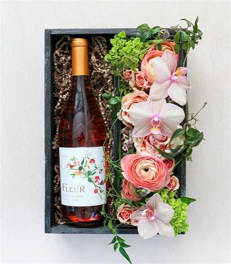 A Beautiful Bottle Of Fleur Pinot Noir Rosé Is Tucked Alongside A