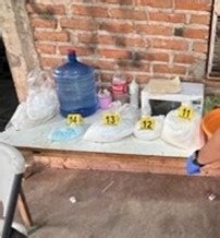 Drogas armas y vehículos son asegurados en cateo en Tacuichamona FGR