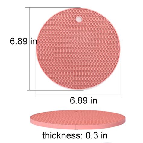 Extra Thick Silicone Trivet Mat Hot Pads Non Slip Silicone Insulation Mat For Home Use