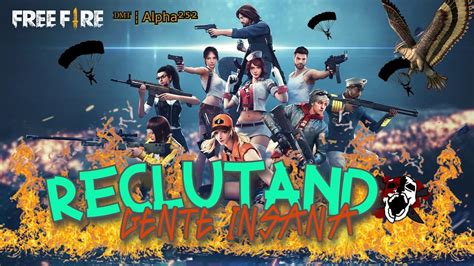 Directo De Free Fire Salas Privadas Region Ee Uu Reclutando