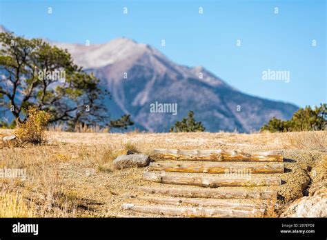 Collegiate Peaks Famous Place Rocky Mountain View And Steps To Overlook