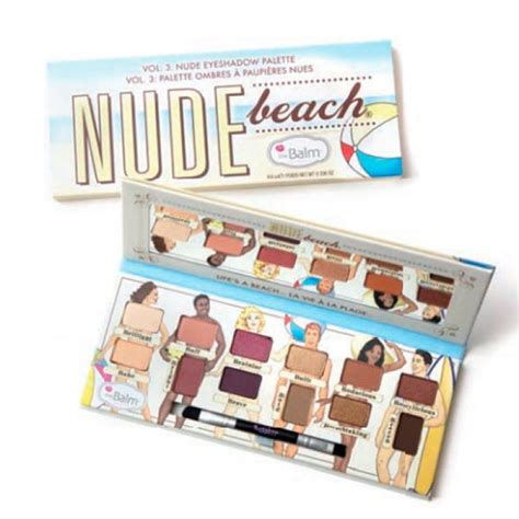 The Balm Nude Beach Paleta De Sombras G Pelo Menor Pre O Na Tudopramim