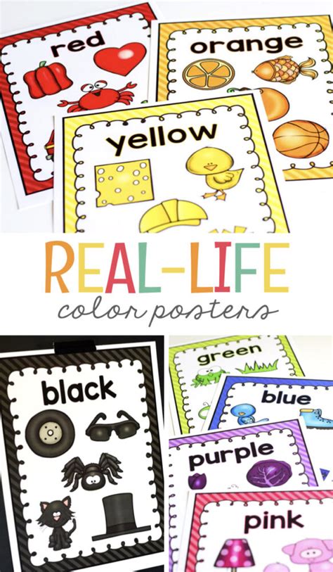 Real Life Color Posters Mrs Jones Creation Station