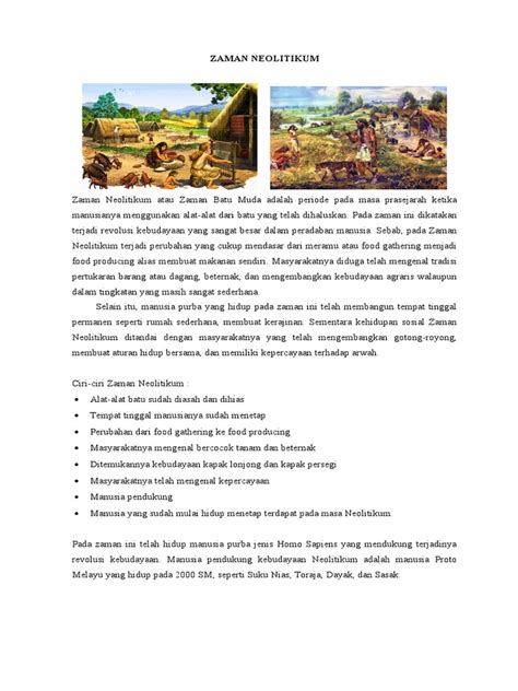 zaman neolitikum