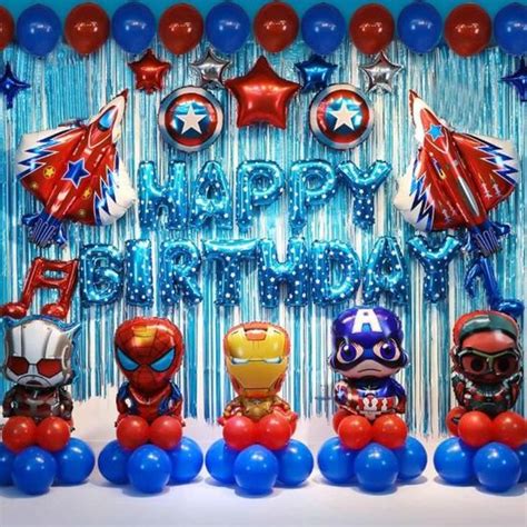 Décorations de fête d anniversaire de Super héros pour Les Enfants Fond