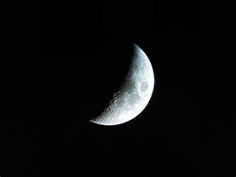 Astrology Astronomy Black And White Crater Dark Moon Moonlight