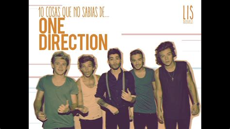 Lo Que No Sabías De One Direction Youtube